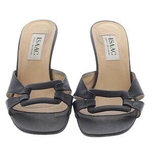 ISAAC Isaac Mizrahi Black Heeled Mule Size 8.5